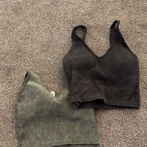 Wishlist Olive Ribbed Top